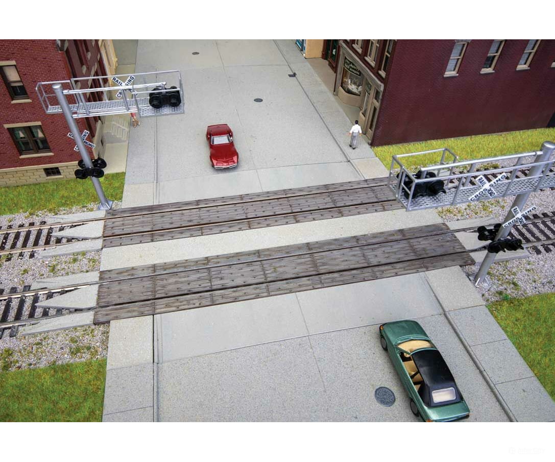 Walthers 83113 Modern Wood Crossing W/Rerailer Ends -- Kit Track & Turnouts