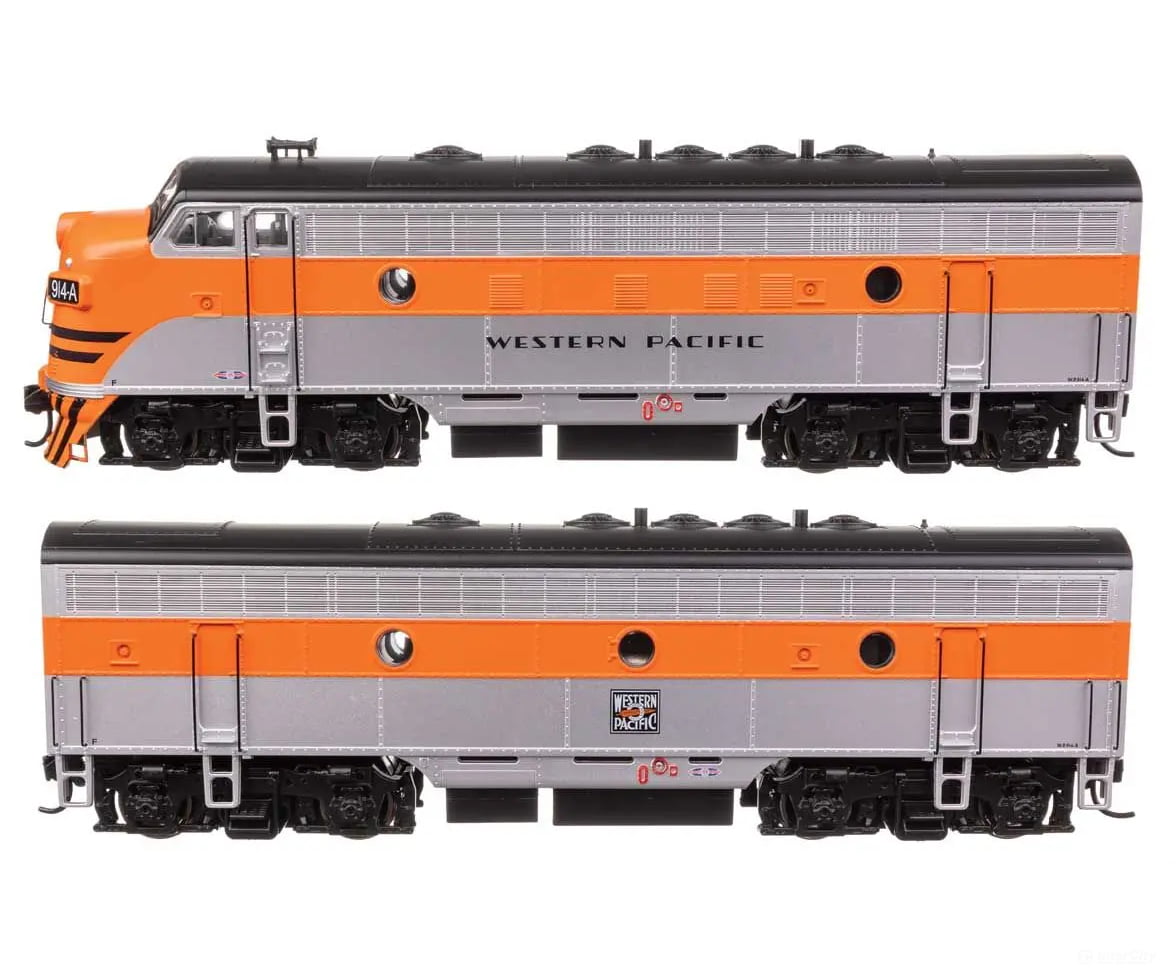 Walthers HO 910-21418 EMD F7 A-B Set - ESU Sound and DCC - Western Pacific #914A/914B Locomotives