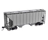 Walthers HO 910-8500 37’ 2980 Cubic-Foot 2-Bay Covered Hopper - Undecorated - Freight Cars