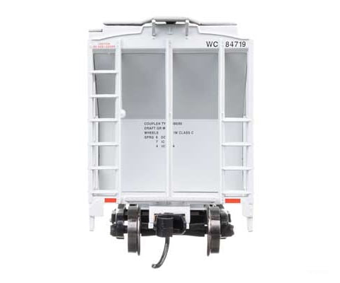 Walthers HO 910-8517 37’ 2980 Cubic-Foot 2-Bay Covered Hopper - Wisconsin Central #84719 - Freight Cars