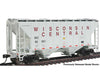 Walthers HO 910-8518 37’ 2980 Cubic-Foot 2-Bay Covered Hopper - Wisconsin Central #84736 - Freight Cars
