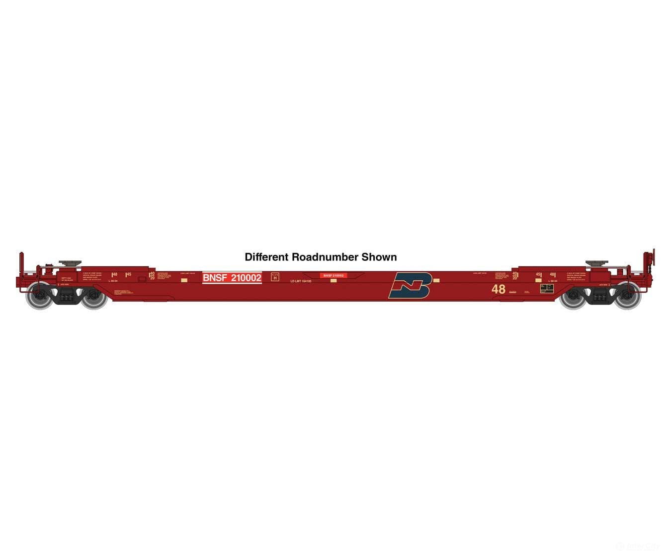 Walthers HO 920-109216 Gunderson As-Built All-Purpose 48’ Well Car - Ready to Run - BNSF #210021 Freight Cars
