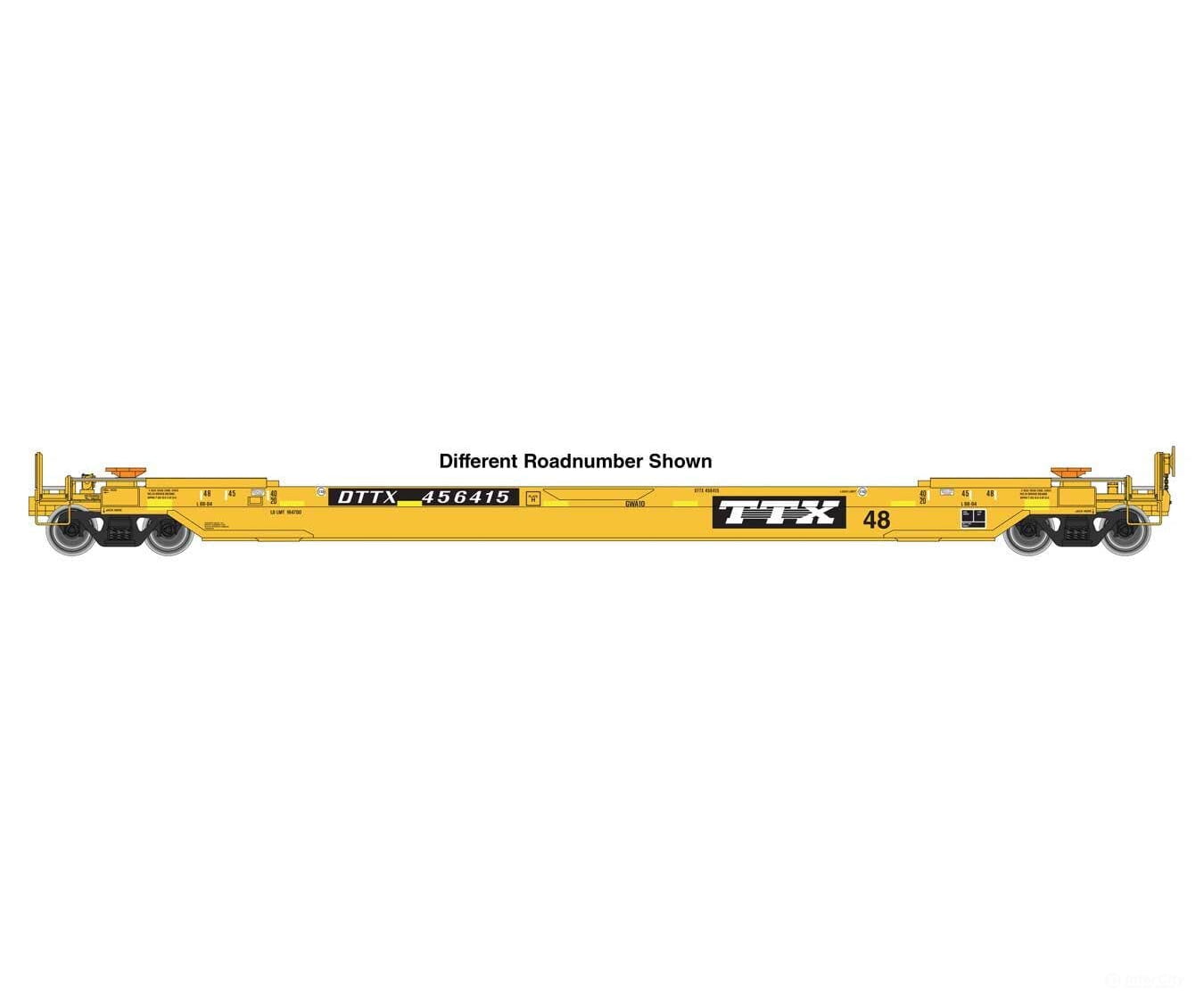 Walthers HO 920-109221 Gunderson As-Built All-Purpose 48’ Well Car - Ready to Run - TTX #456336 Freight Cars