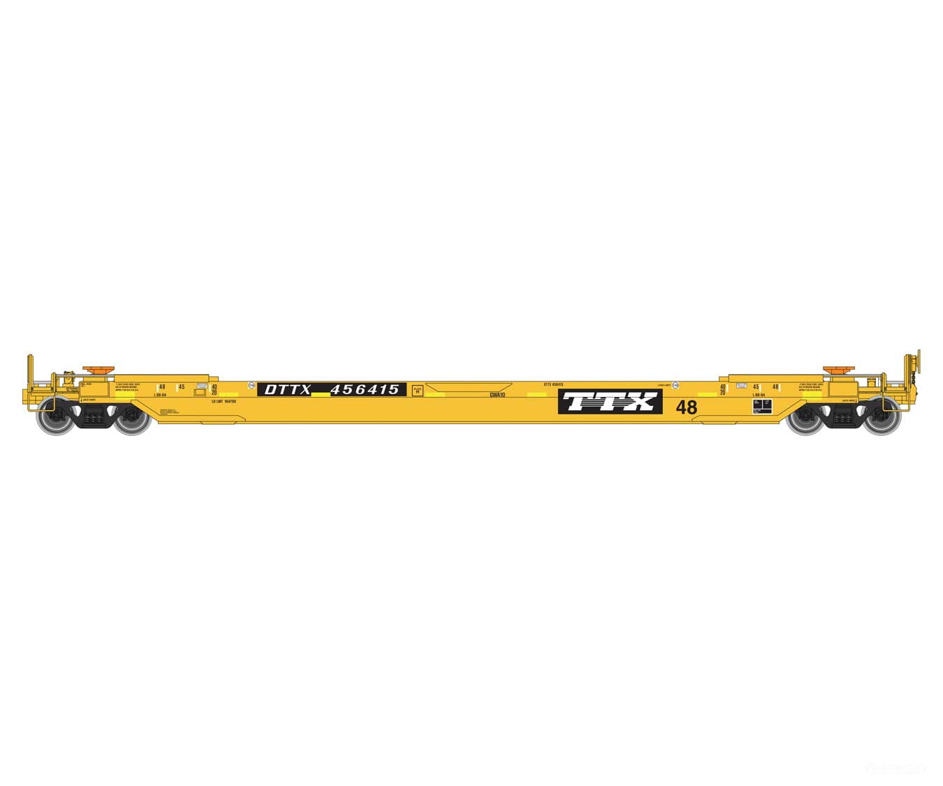 Walthers HO 920-109222 Gunderson As-Built All-Purpose 48’ Well Car - Ready to Run - TTX #456415 Freight Cars
