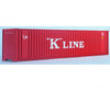 Walthers Ho 933-1704 40’ High Cube Container - K-Line Freight Loads & Containers