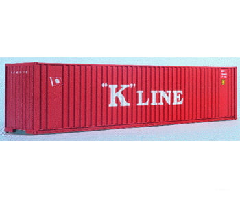 Walthers Ho 933-1704 40’ High Cube Container - K-Line Freight Loads & Containers
