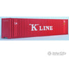 Walthers Ho 933-1704 40’ High Cube Container - K-Line Freight Loads & Containers