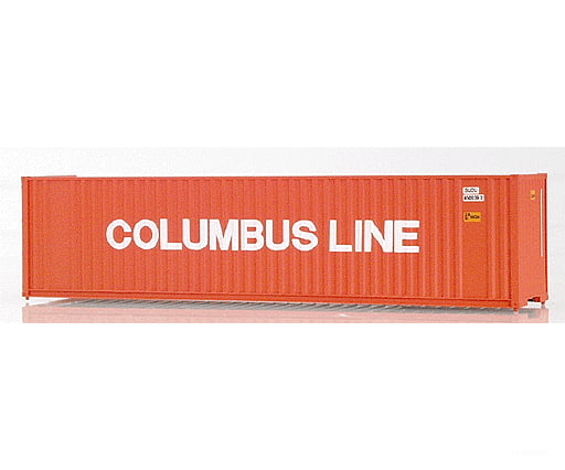 Walthers Ho 933-1720 40’ High Cube Container - Columbus Line Freight Loads & Containers