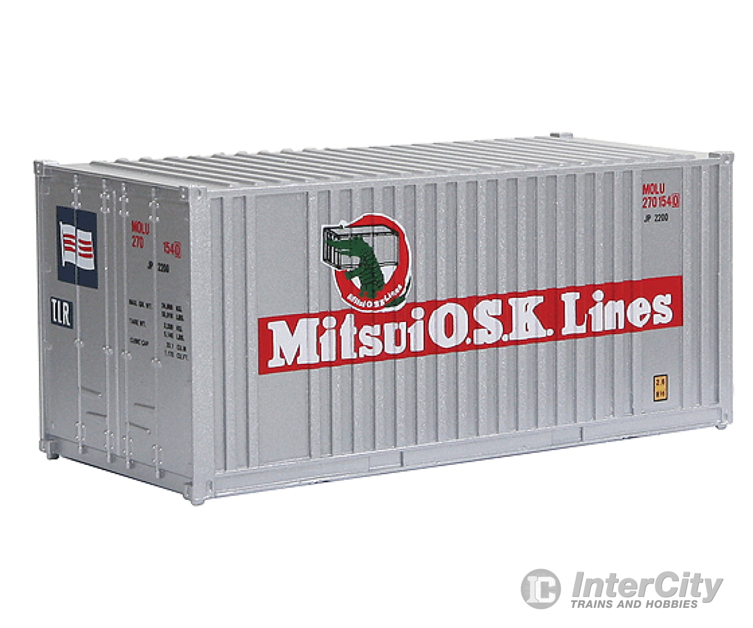 Walthers Ho 933-1757 20’ Ribbed-Side Container - Mitsui Osk Freight Loads & Containers