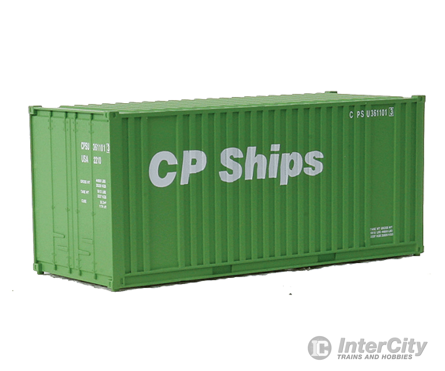 Walthers Ho 933-1761 20’ Ribbed-Side Container - Cp Ships Freight Loads & Containers