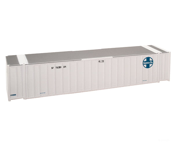Walthers Ho 933-1817 48’ Stoughton Ribside Exterior Post Container - Santa Fe Freight Loads &