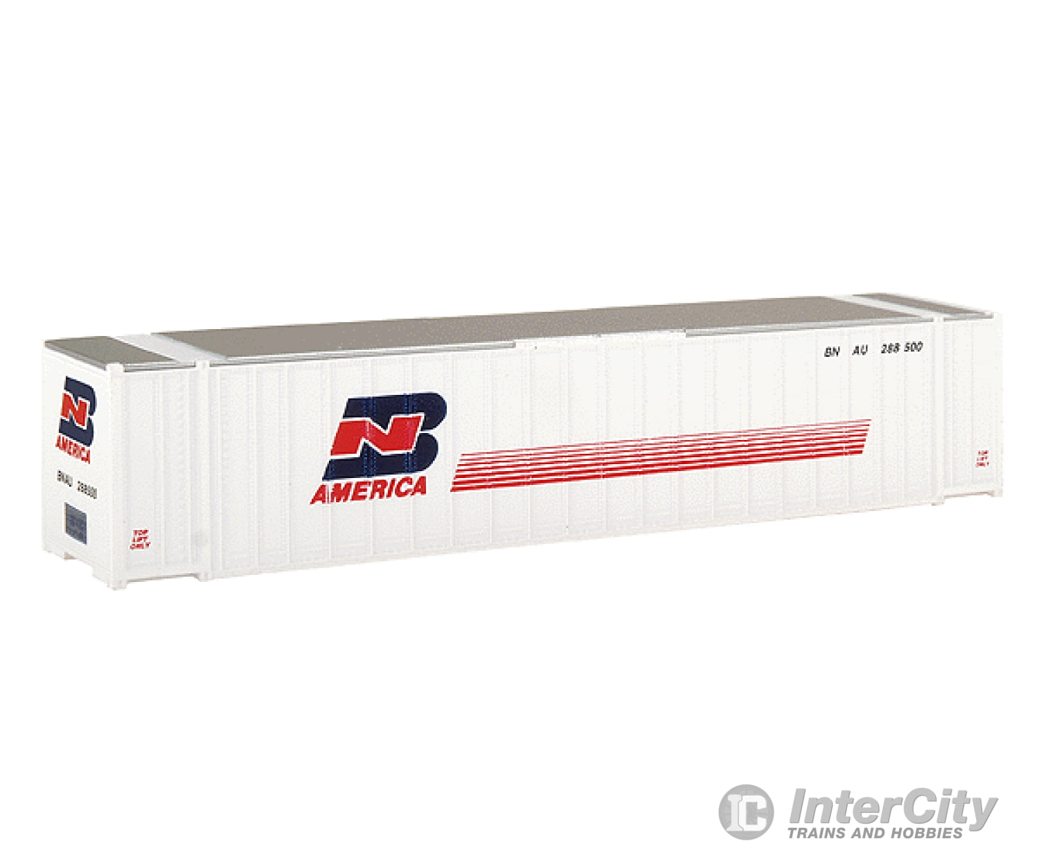 Walthers Ho 933-1818 48’ Stoughton Ribside Exterior Post Container - Bn America (White Red Blue)