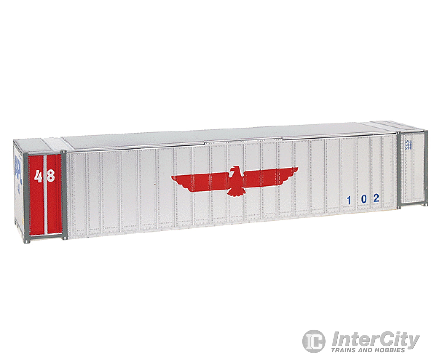 Walthers Ho 933-1820 48’ Stoughton Ribside Exterior Post Container - American President Lines