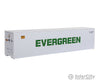 Walthers Ho 933-1854 40’ Reefer Container - Evergreen Freight Loads & Containers