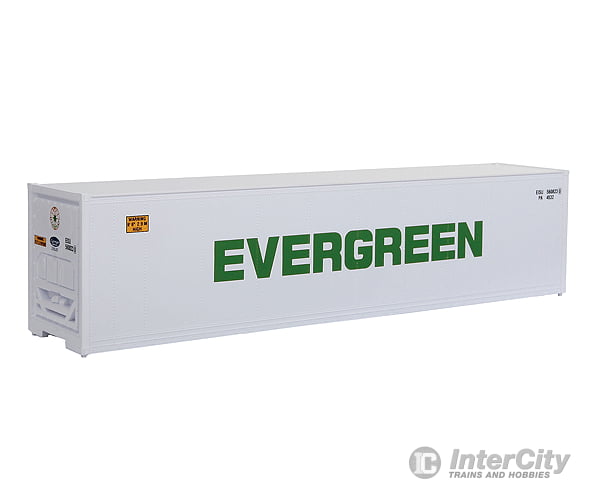 Walthers Ho 933-1854 40’ Reefer Container - Evergreen Freight Loads & Containers
