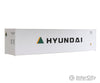 Walthers Ho 933-1858 40’ Reefer Container - Hyundai (White Black Green Yellow) Freight Loads &