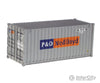 Walthers Ho 933-2009 20’ Fully Corrugated Container - P&O Nedlloyd Freight Loads & Containers