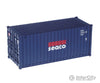 Walthers Ho 933-2010 20’ Fully Corrugated Container - Seaco (Blue White Red) Freight Loads &