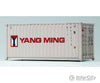 Walthers Ho 933-2012 20’ Fully Corrugated Container - Yang Ming Freight Loads & Containers