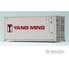 Walthers Ho 933-2012 20’ Fully Corrugated Container - Yang Ming Freight Loads & Containers