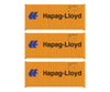 Walthers HO 949-18053 20’ Fully Corrugated Container - 3-Pack - Hapag-Lloyd Freight Cars