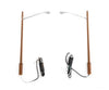 Walthers Ho 949-4805 Led Streetlight 2-Pack - Modern Long Arm Style W/Wood Pole Lights & Electronics
