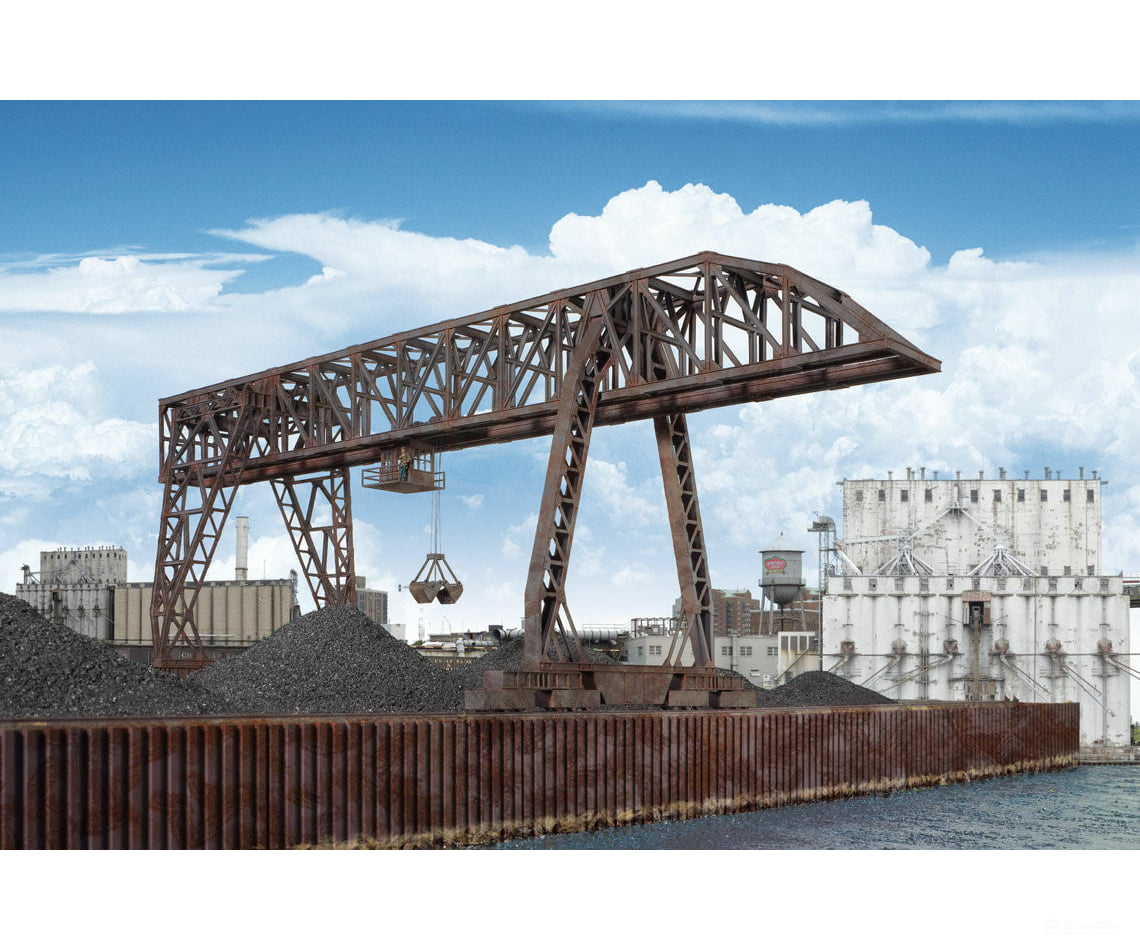 Walthers Cornerstone 2906 Bridge Crane -- Kit - 10-1/4 X 9’ 26 22.9Cm; Variable Length Structures