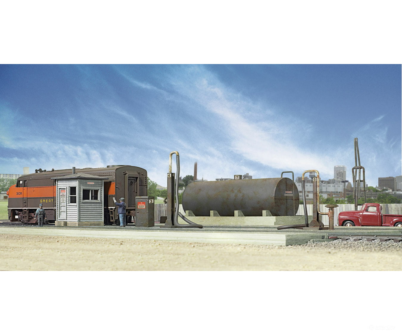 Walthers Cornerstone 2908 Diesel Fueling Facility - - Kit Structures