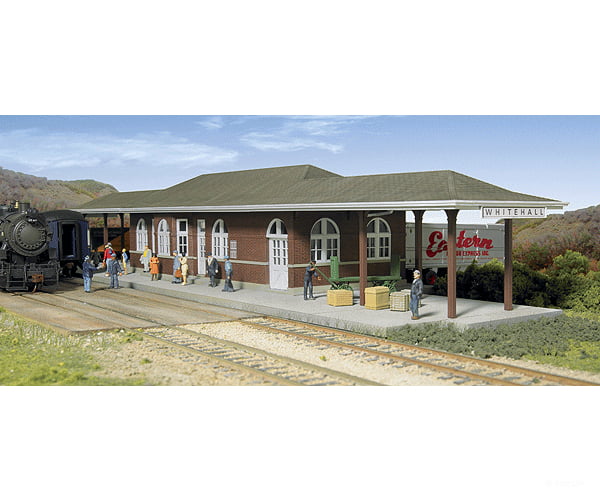 Walthers Cornerstone 2932 Whitehall Station - Kit -- 18-1/2 X 5-1/2 3-3/16’ 46.9 13.9 8Cm Structures