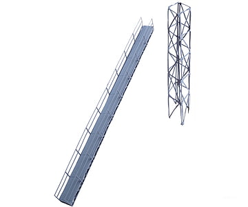 Walthers Cornerstone 2940 Conveyor Bridge And Support Tower -- Photo-Etched Kit Scenery Details