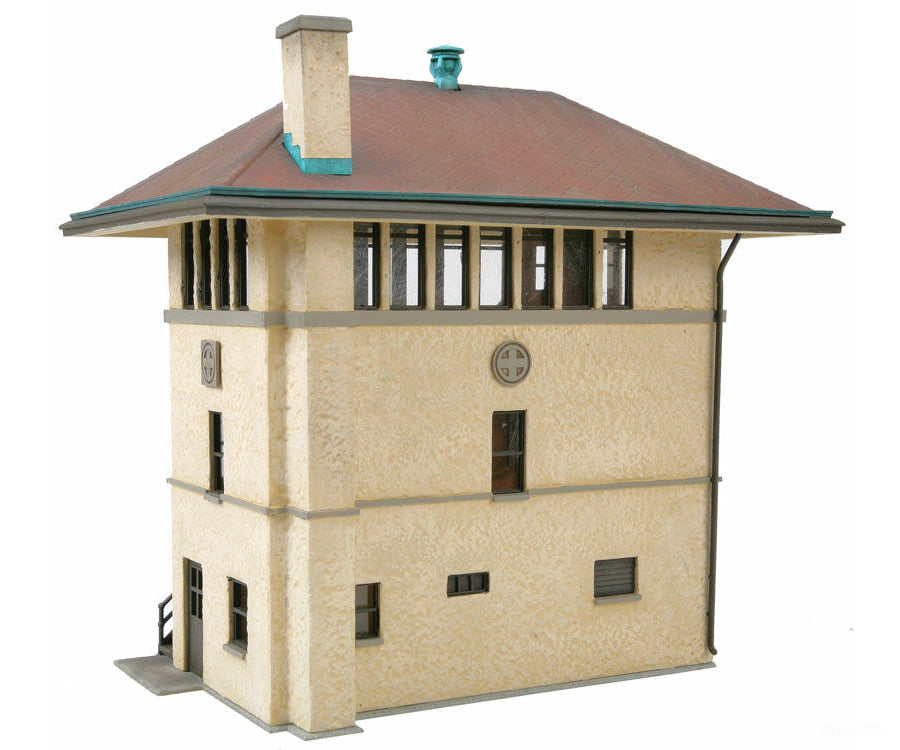 Walthers Cornerstone 2983 Santa Fe Interlocking Tower -- Kit - 2-7/8 X 4-7/8 5-1/8’ 7.3 12.3 13Cm