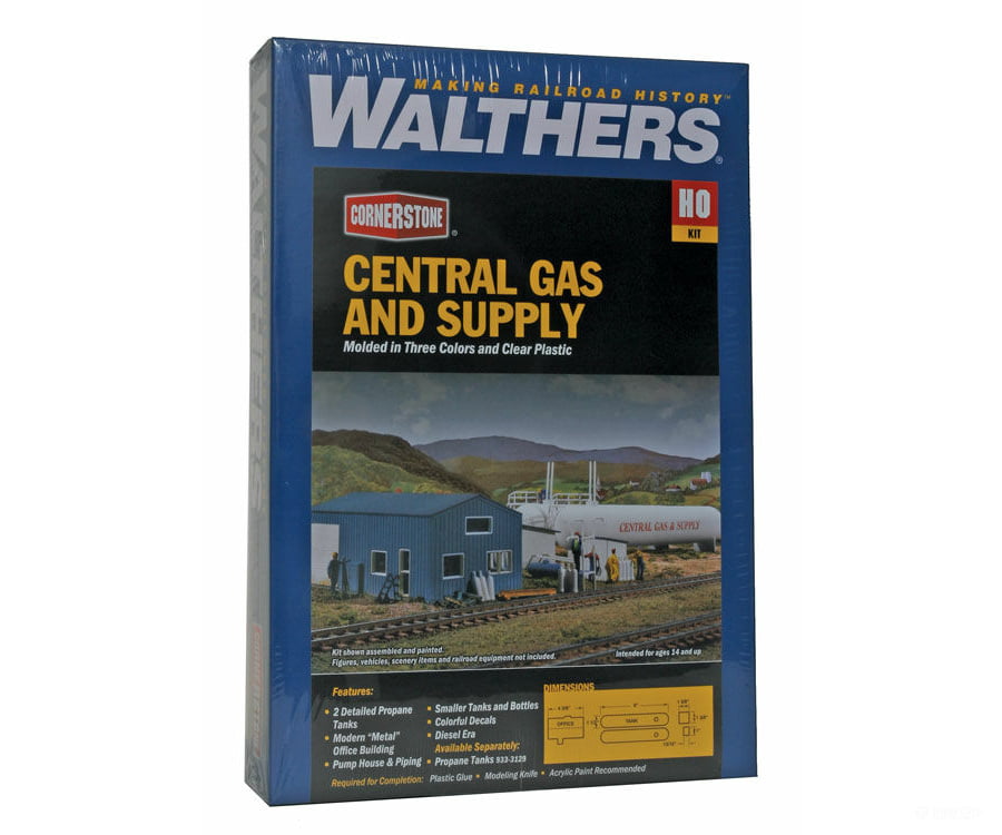 Walthers Cornerstone 3011 Central Gas & Supply -- Kit Structures