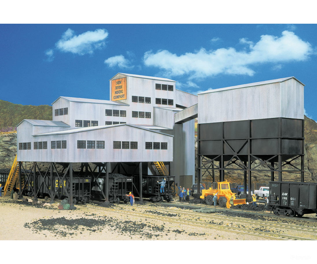 Walthers Cornerstone 3017 New River Mining Company -- Kit - Main Building: 12-1/2 X 9 9-3/8 31.2