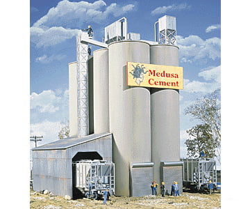 Walthers Cornerstone 3019 Medusa Cement Company -- Kit - 9 X 7 11’ 22.5 17.5 27.5Cm Structures