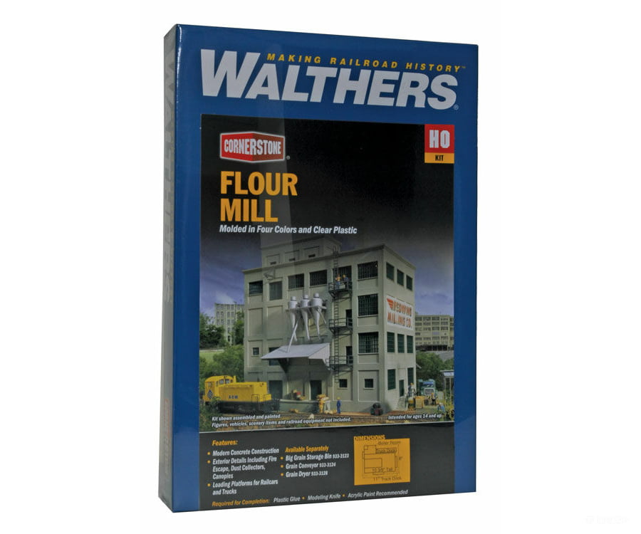 Walthers Cornerstone 3026 Red Wing Milling Co. -- Kit - 8 X 11 10-3/8 20.3 28 26.4Cm Structures