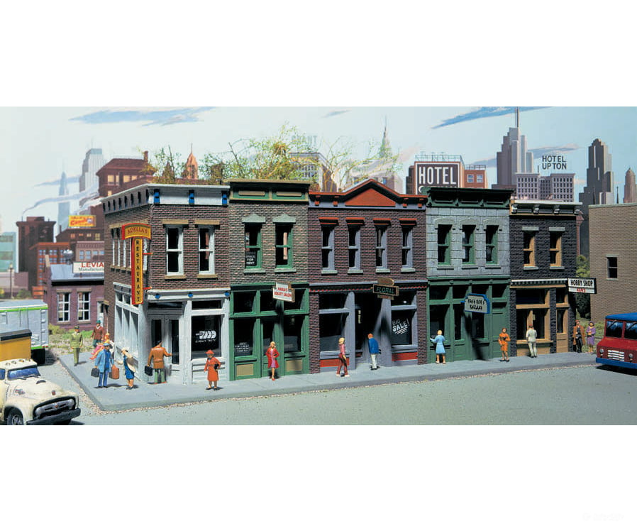 Walthers Cornerstone 3028 Merchant’s Row I -- Kit - 11 X 5 4’ 27.9 12.7 10.2Cm Structures