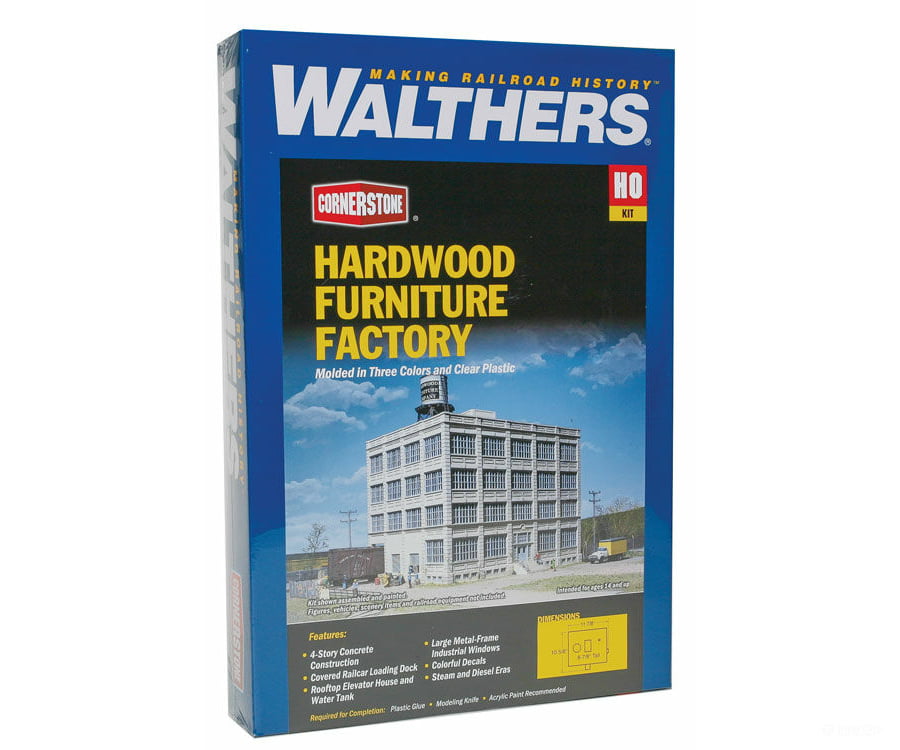 Walthers Cornerstone 3044 Hardwood Furniture Company - - Kit - 11 - 7/8 X 10 - 5/8 8 - 7/8’ 23.5