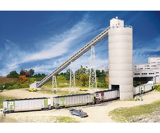 Walthers Cornerstone 3089 Western Coal Flood Loader -- Kit - 32 X 4-1/2 16’ 81.3 11.4 40.6Cm