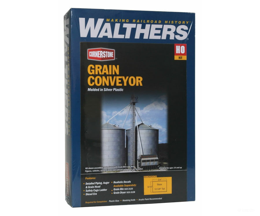 Walthers Cornerstone 3124 Grain Conveyor -- Kit - 3/4 X 9/16 10-5/8’ 1.9 1.4 26.9Cm Scenery Details