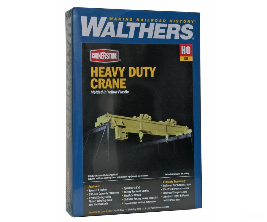 Walthers Cornerstone 3150 Heavy-Duty Overhead Crane -- Kit - 11 X 2-3/8 2-5/16’ 27.5 5.9 5.7Cm