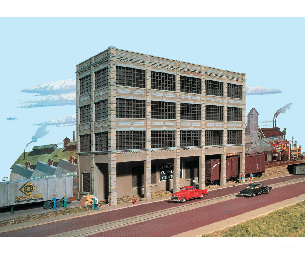 Walthers Cornerstone 3164 Heritage Furniture Background Building -- Kit - Back Wall 11-3/8 X 4-3/4