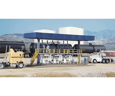 Walthers Cornerstone 3169 Tanker Truck Loading Rack -- Kit - 7 X 3-1/2 3-3/16’ 17.8 8.9 8.1Cm