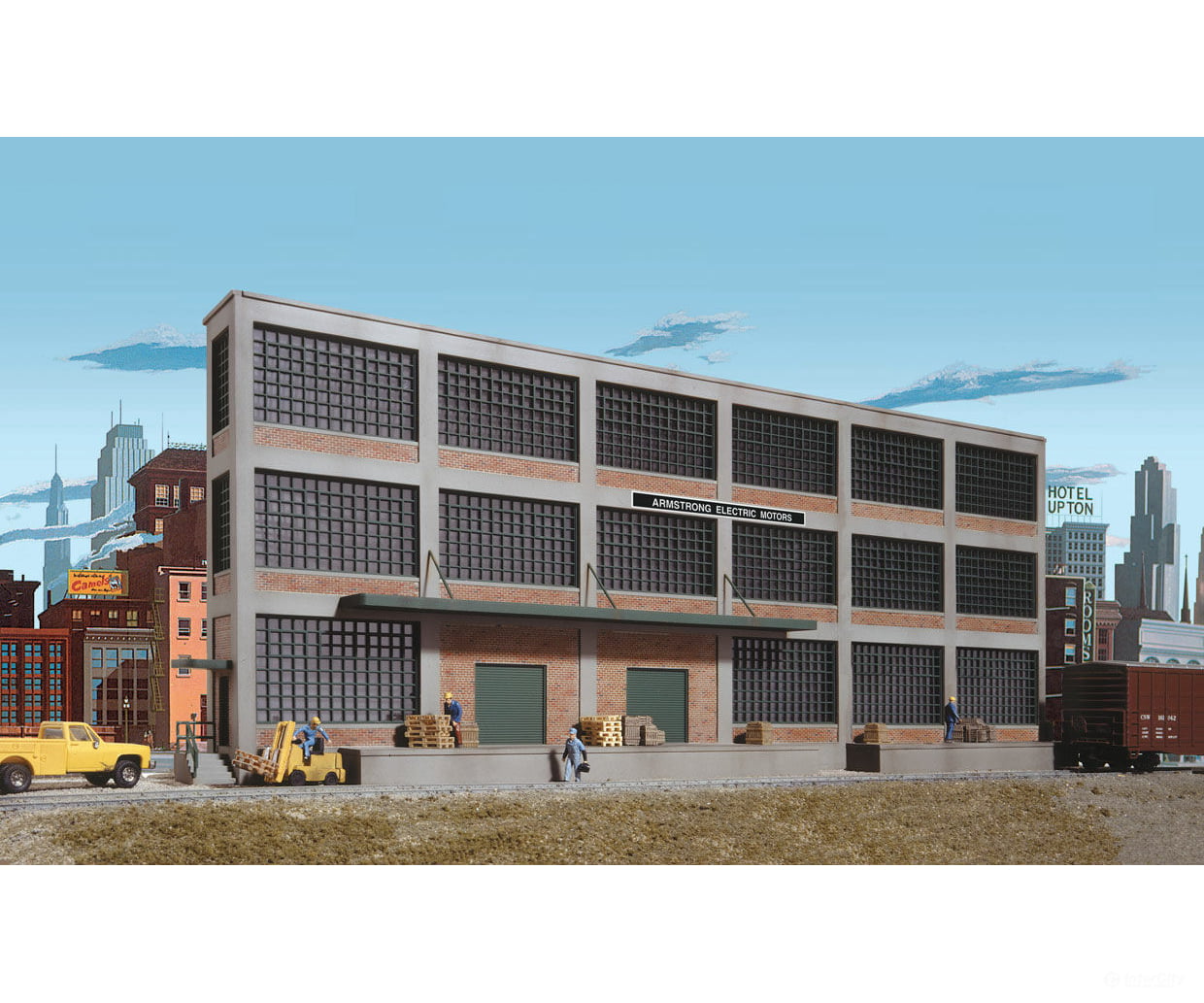 Walthers Cornerstone 3172 Armstrong Electric Motors Background Building -- Kit Structures