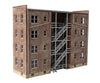 Walthers Cornerstone 3177 Parkview Terrace Background Building -- Kit - 7-3/4 X 2-3/16 6’ 19.7