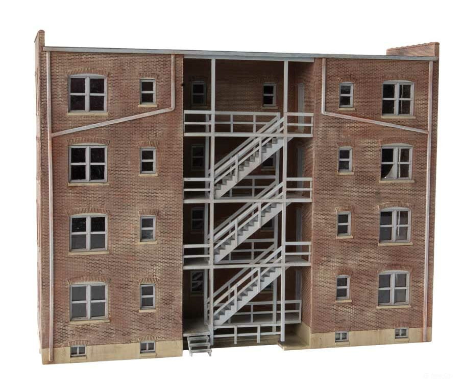 Walthers Cornerstone 3177 Parkview Terrace Background Building -- Kit - 7-3/4 X 2-3/16 6’ 19.7
