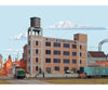Walthers Cornerstone 3178 River City Textiles Background Building -- Kit - 12-7/8 X 2-3/8 11-1/8’