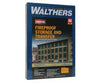 Walthers Cornerstone 3189 Fireproof Storage And Transfer Background Building -- Kit - 12-7/8 X