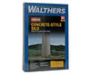 Walthers Cornerstone 3332 Concrete-Style Silo -- Kit - 1-5/8’ X 5-1/2’ 42 142Cm Structures
