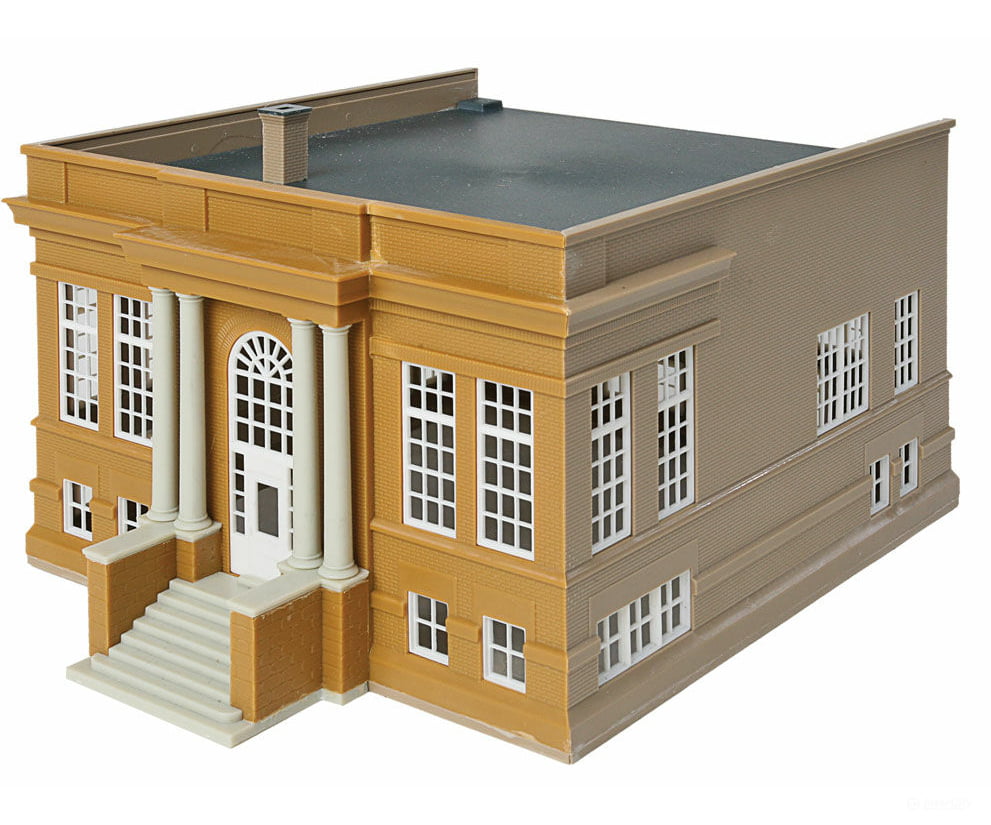 Walthers Cornerstone 3493 Public Library -- Kit - 8-1/2 X 6-1/2 4-3/4’ 21.5 16.5 12Cm Structures