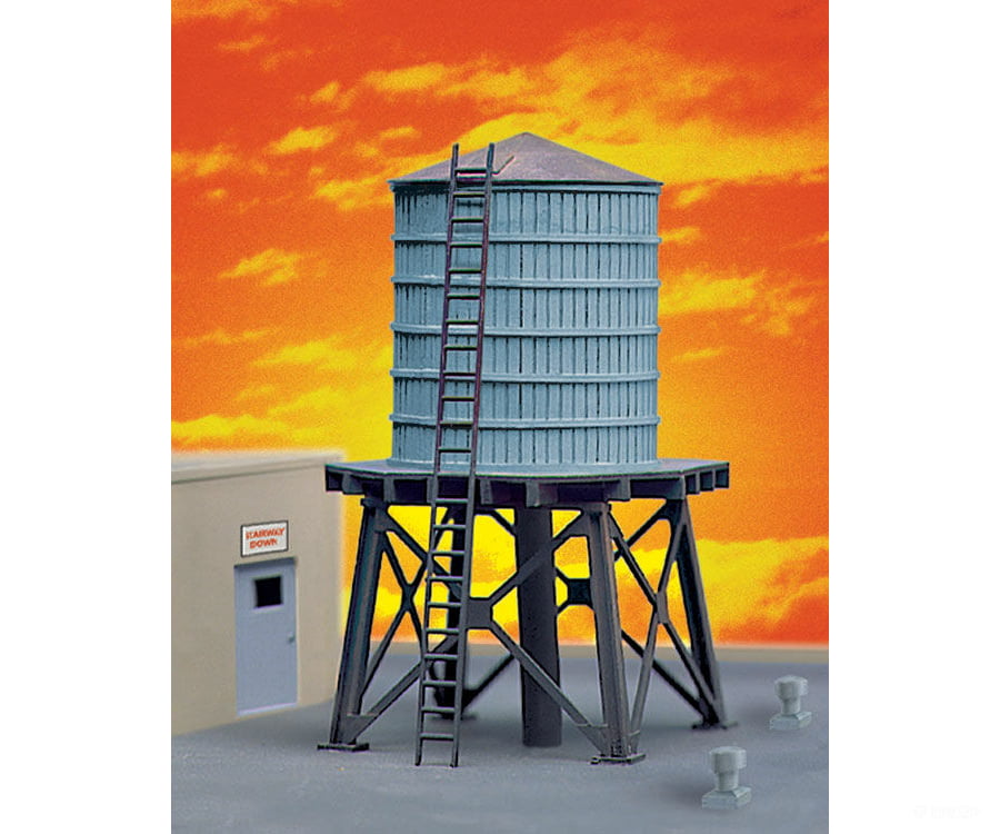 Walthers Cornerstone 3507 Wooden Water Tank Pkg(3) -- Kit - Each: 4 X 2-3/8’ 10.1 6Cm Structures